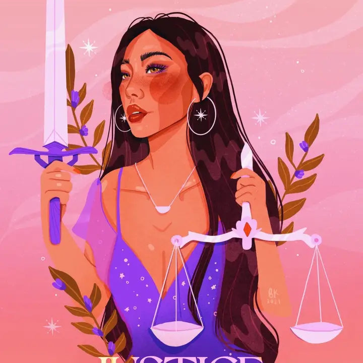 Justice Tarot Print