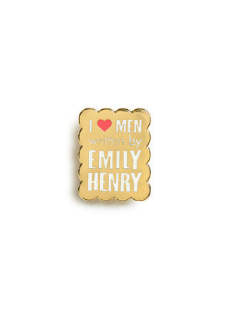 I Love Men Written by Emily Henry Enamel Pin
