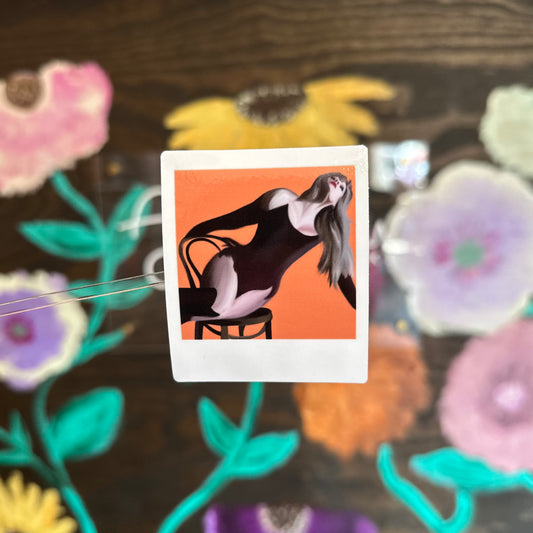 Showgirl Polaroid Sticker