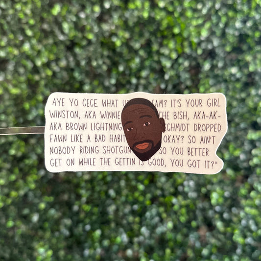 Winston Bishop Sticker