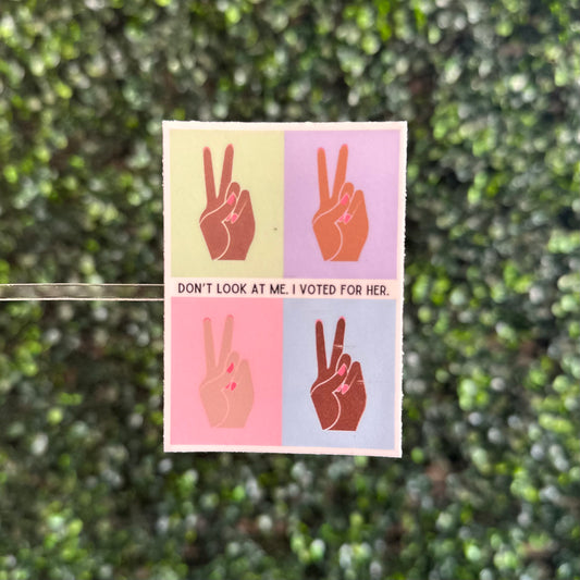 I Voted for Her Sticker