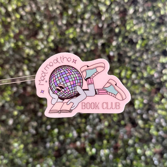 Meet Me at the Book Club Sticker