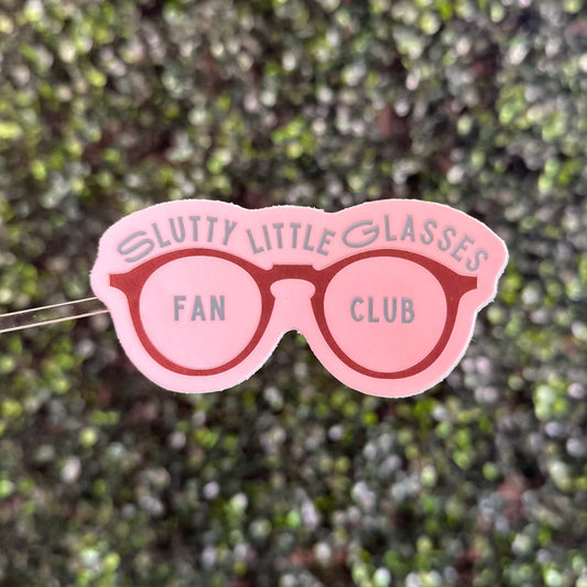 Slutty Little Glasses Sticker