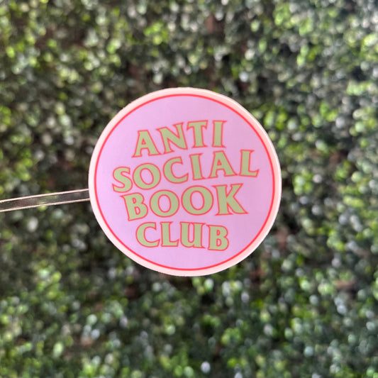 Anti Social Book Club Sticker