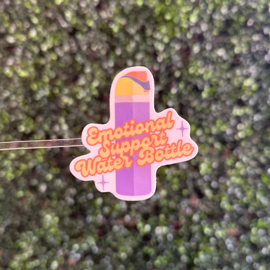 Emotional Support Water Bottle Sticker
