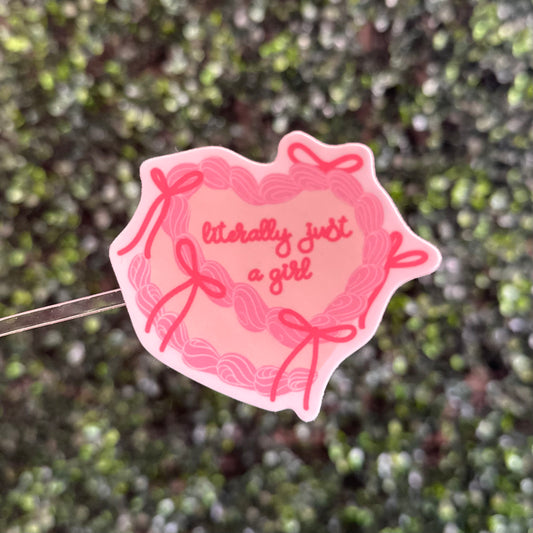 Just a Girl Sticker