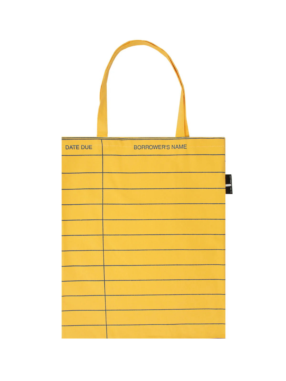 Yellow Library Card Tote