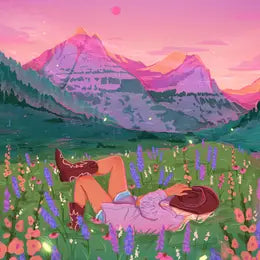 Glacier Cowgirl Print