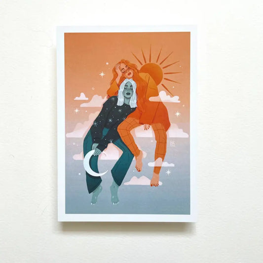 Sky Sisters Art Print