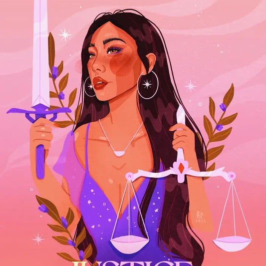 Justice Tarot Print