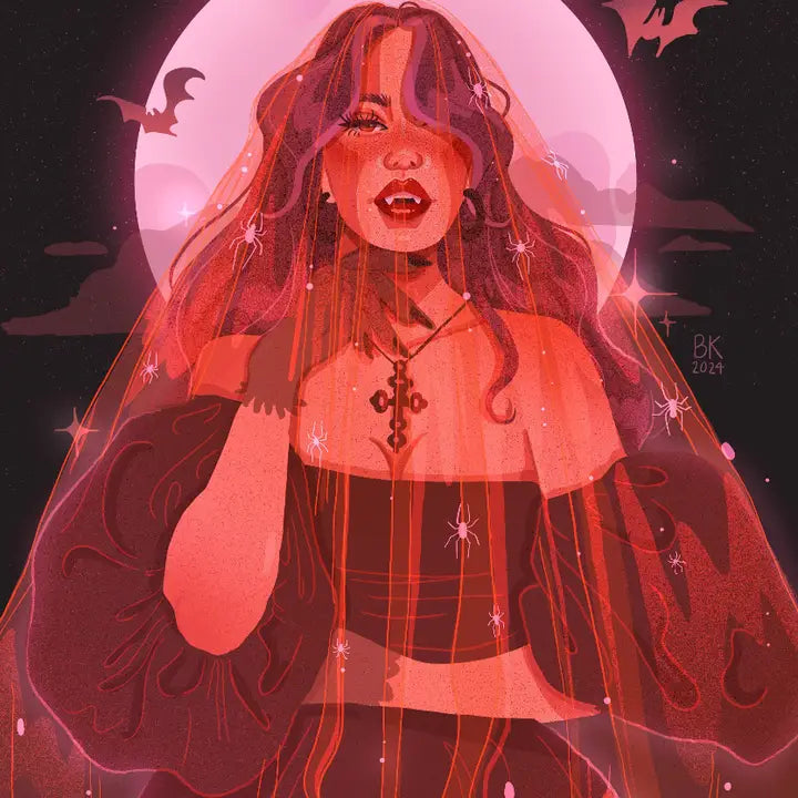 Vampire Bride Art Print