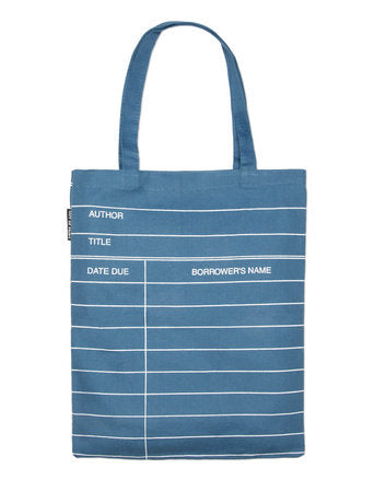 Library Card Tote (Denim)