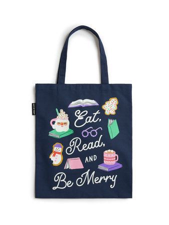 Eat, Read, and Be Merry Tote Bag