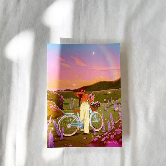 Rainbow Fields Art Print
