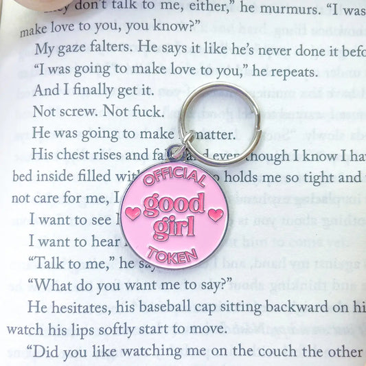 Official Good Girl Token Keychain