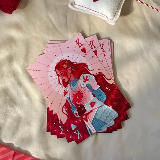 King of Hearts Art Print