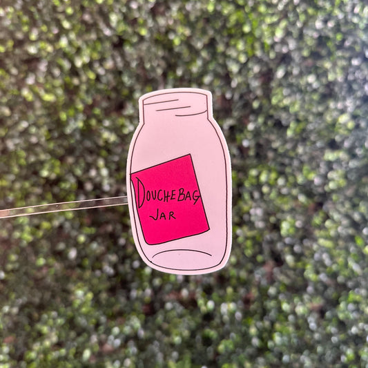 Douche Bag Jar Sticker