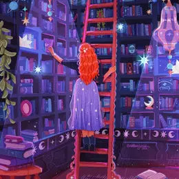 Celestial Library Print