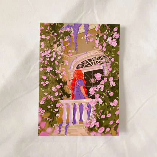 Balcony Blooms Art Print
